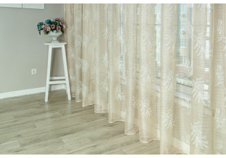 Тюль органза Листя TOG6-9506