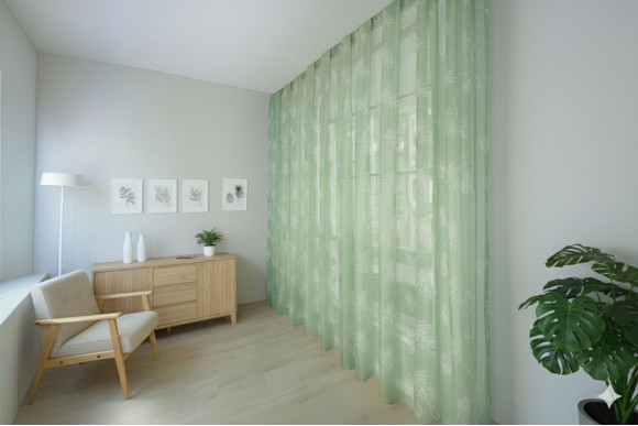 Тюль органза Листя TOG6-9506 Тюль органза Листя TOG6-9506