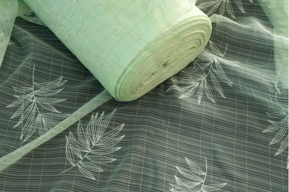 Тюль органза Листя TOG6-9506 Тюль органза Листя TOG6-9506