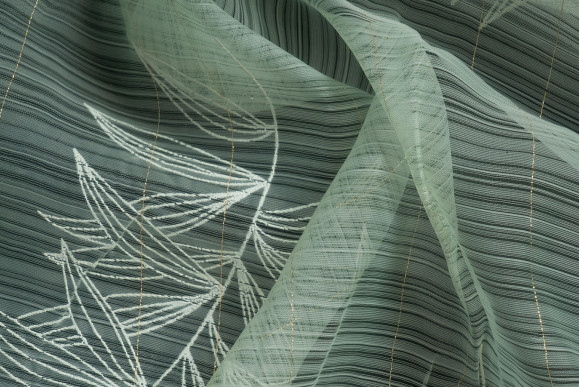 Тюль органза Листя TOG6-9506 Тюль органза Листя TOG6-9506