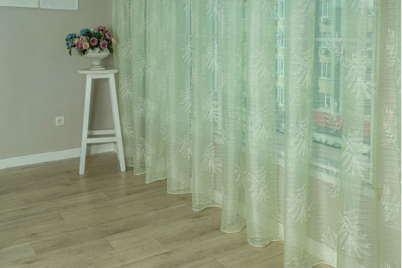 Тюль органза Листя TOG6-9506 Тюль органза Листя TOG6-9506