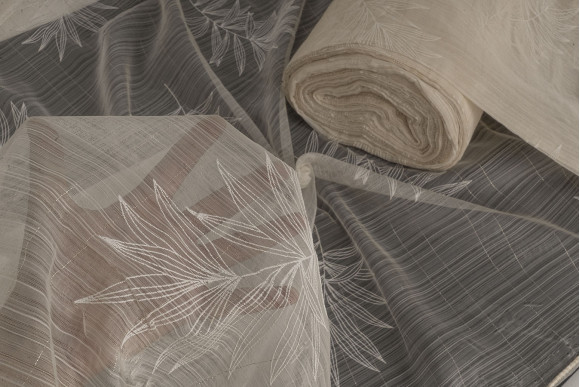 Тюль органза Листя TOG6-9506 Тюль органза Листя TOG6-9506