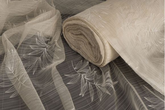 Тюль органза Листя TOG6-9506 Тюль органза Листя TOG6-9506