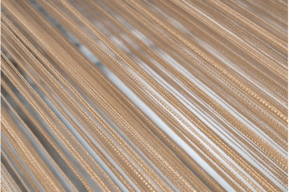 Штори-нитки однотонні бежеві