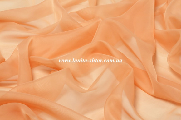 Шифон кораллово-персиковый ST-1186