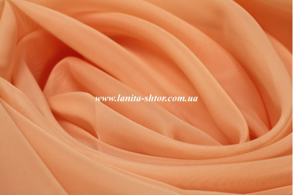 Шифон кораллово-персиковый ST-1186