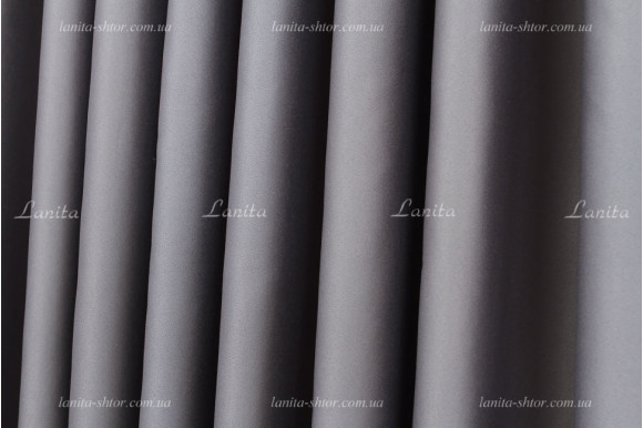 Штори блекаут сірий Elis SB-585
