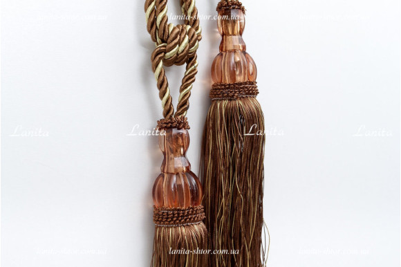 Китиці для штор KGS-6951 коричнево-золотисті