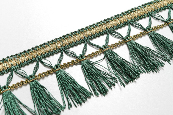 Бахрома для штор BL зелена