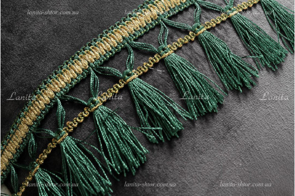 Бахрома для штор BL зелена