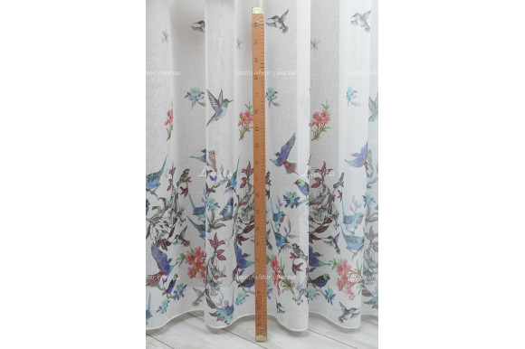 Готовый тюль лен с купоном Ungaro TTC-1981 2,50м/5,0м