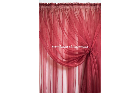 Двойная бордовая экстра с подхватами