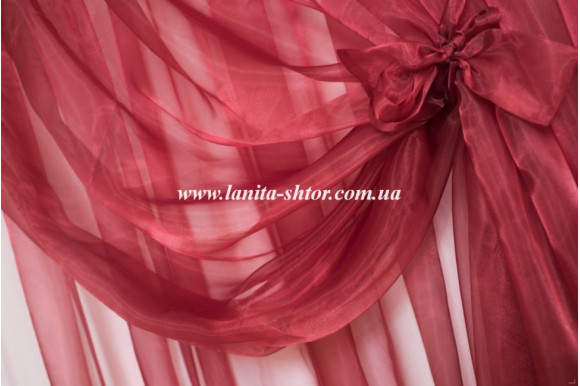 Двойная бордовая экстра с подхватами