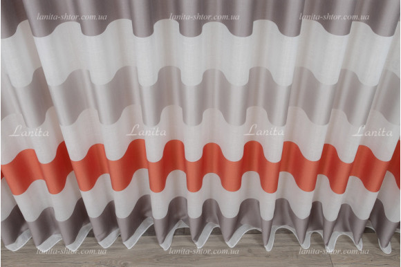 Тюль лен в полоску Benton TLP-8004