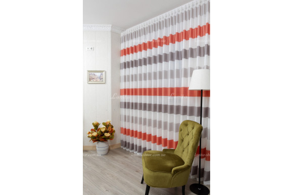 Тюль лен в полоску Benton TLP-8004