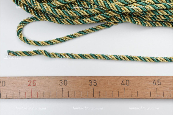 Шнур декоративный зеленый