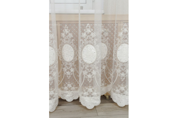 Готовый тюль фатин Agila GT-8105 2,50м/4,0м