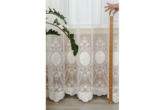 Готовый тюль фатин Agila GT-8105 2,50м/4,0м