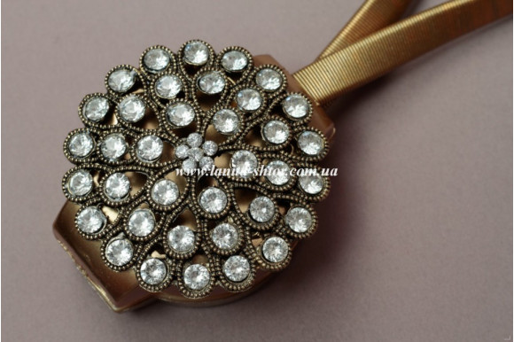 Магнит для штор Хризантема бронза