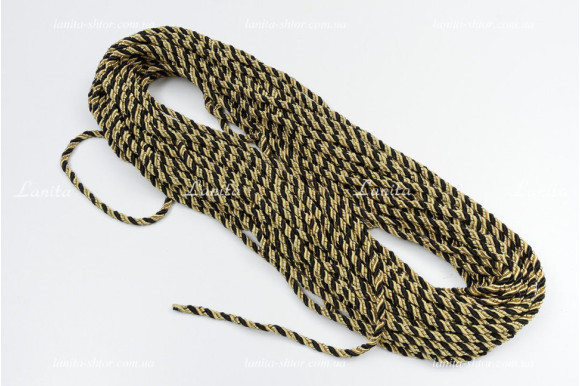 Шнур декоративний жовтий