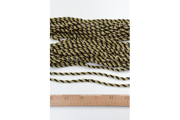 Шнур декоративний жовтий
