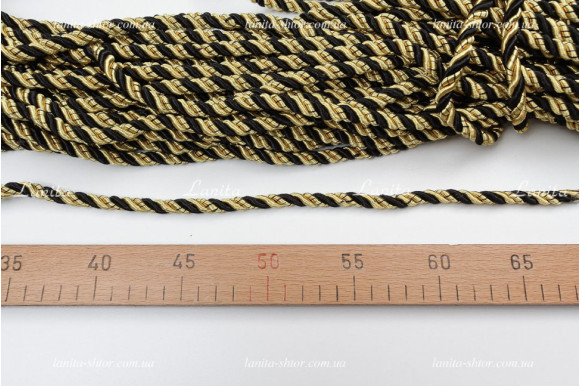 Шнур декоративний жовтий
