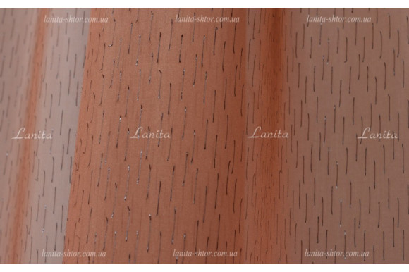 Тюль вуаль Mexx терракотово-коричневый 2,51м/6,0м