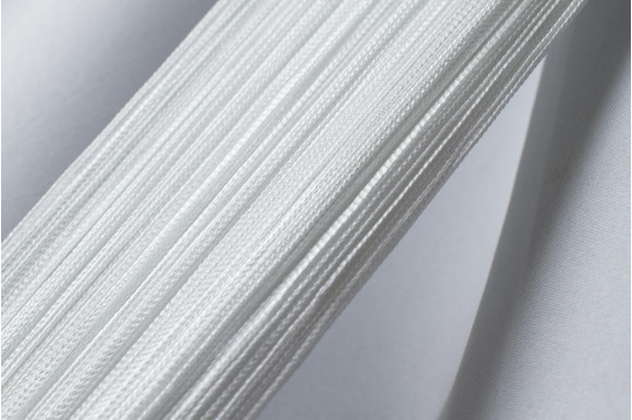 Штори-нитки однотонні білі