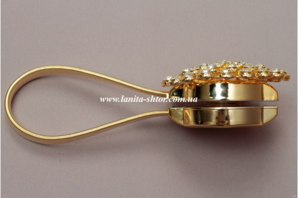 Магніт для штор Хризантема золото