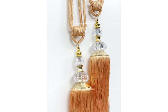 Кисти для штор KMW-6898 золотисто-оранжевые