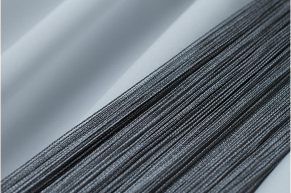 Шторы-нити однотонные темно-серые Шторы-нити однотонные темно-серые