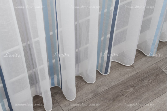 Тюль лен полоска Vivaldi BT-11-05