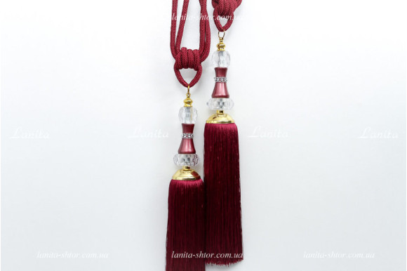 Кисти для штор KDR-6826 вишневые