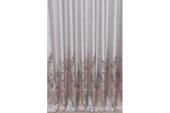 Готові штори сатин-жаккард Valmona GS-7610 2,50м/2*2,0м