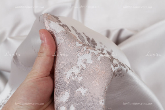 Готові штори сатин-жаккард Valmona GS-7610 2,50м/2*2,0м