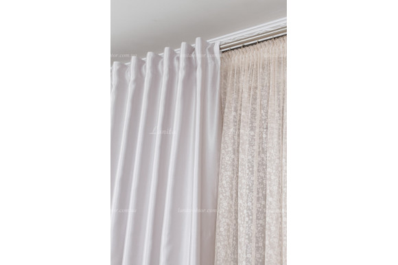 Готові штори сатин-жаккард Valmona GS-7610 2,50м/2*2,0м