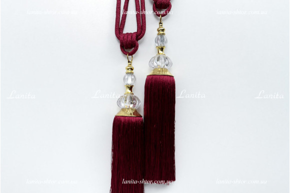 Китиці для штор KMW-6901 бордові