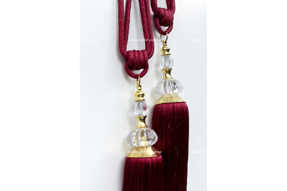 Китиці для штор KMW-6901 бордові