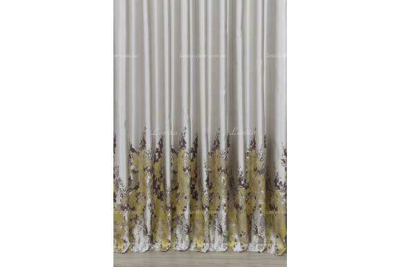 Готові штори сатин-жаккард Valmona GS-7611 2,50м/2*2,0м