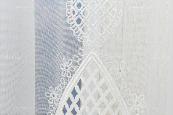 Тюль микросетка лен Ajoure TSL-8111 Тюль микросетка лен Ajoure TSL-8111