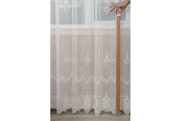 Тюль микросетка лен Ajoure TSL-8111 Тюль микросетка лен Ajoure TSL-8111