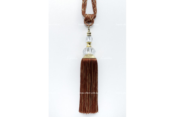 Китиці для штор KMW-6902 коричневі Китиці для штор KMW-6902 коричневі