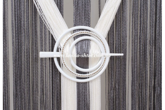 Підхват-шпилька Коло білий