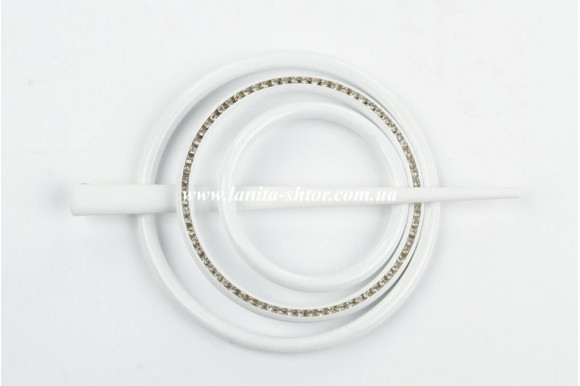 Підхват-шпилька Коло білий