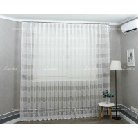 Готовий тюль шифон Lambre молочний 2,52м/5,0м