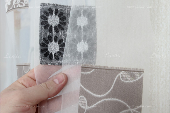 Готовый тюль органза Mexx GT-7713 2,50м/3,50м