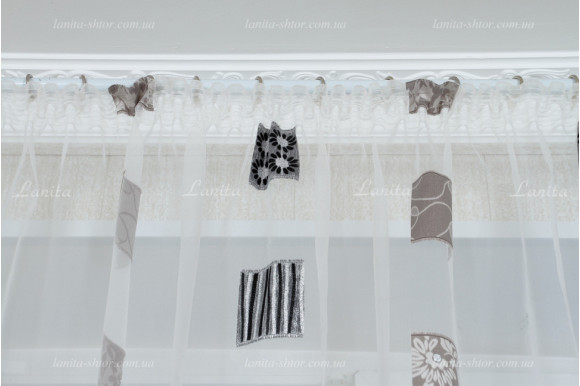 Готовый тюль органза Mexx GT-7713 2,50м/3,50м