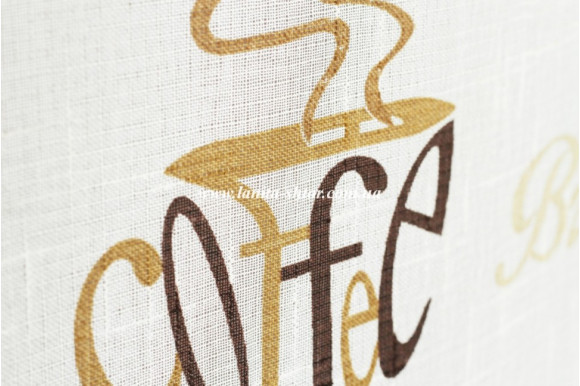 Тюль під льон Coffee Break К-1123