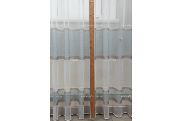 Тюль фатин в полоску Mugler TFP-1940