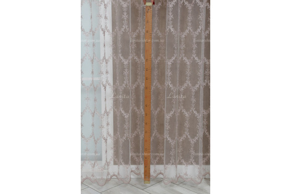 Тюль фатин с вышивкой Adwin TFV-7816